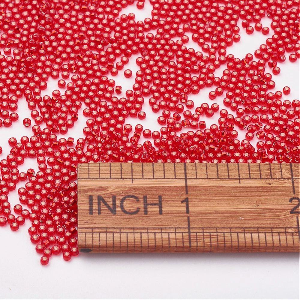 TOHO® czerwone koraliki 11/0 (2mm), 10g (ok. 820szt)