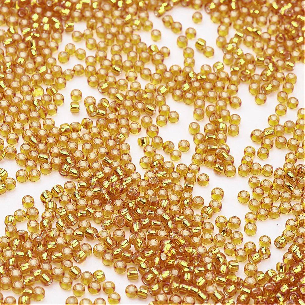TOHO® złote koraliki 11/0 (2mm), 10g (ok. 820szt)