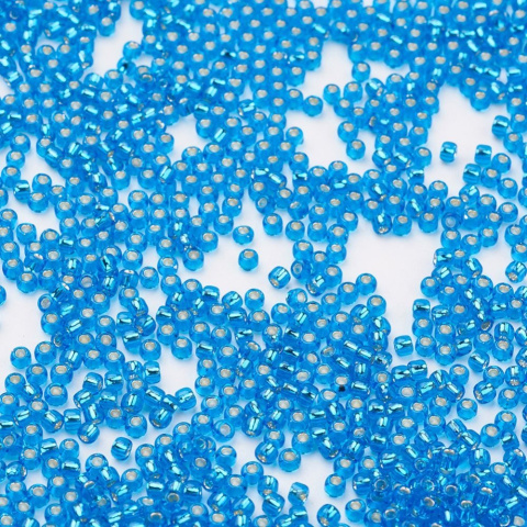 TOHO® niebieskie koraliki 11/0 (2mm), 10g (ok. 820szt)