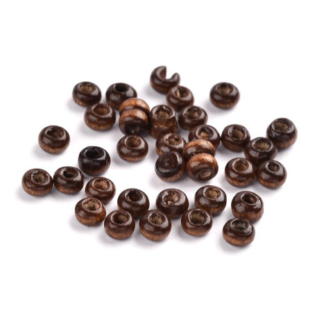 Koraliki drewniane, 100 szt. okrągłe 3mm Koraliki drewniane, 100 szt. okrągłe 3mm
