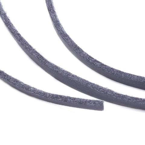 Rzemień sztuczny zamszowy 3mm, 5 m szary Rzemień sztuczny zamszowy 3mm, 5 m szary
