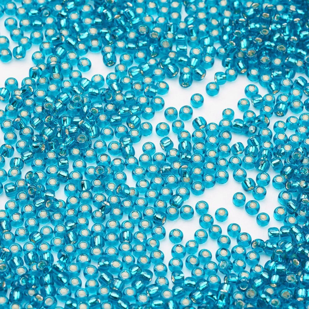 TOHO® turkusowe koraliki 11/0 (2mm), 10g (ok. 820szt) TOHO® turkusowe koraliki 11/0 (2mm), 10g (ok. 820szt)