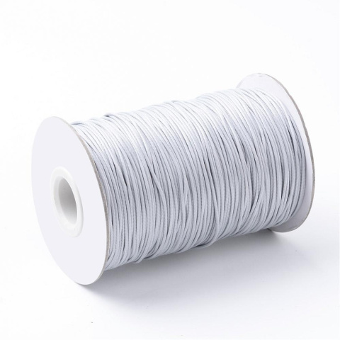 Sznurek woskowany 2mm ok. 91m jasnoszary Sznurek woskowany 2mm ok. 91m jasnoszary