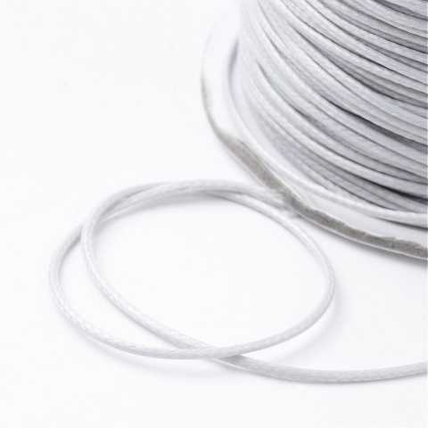 Sznurek woskowany 2mm ok. 91m jasnoszary Sznurek woskowany 2mm ok. 91m jasnoszary