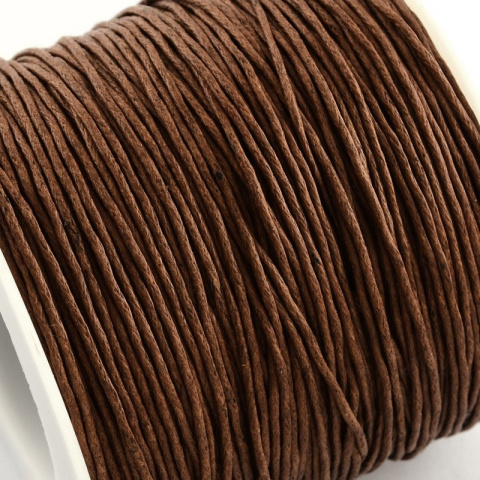 Sznurek bawełniany woskowany 1mm ok. 91m, makrama Sznurek bawełniany woskowany 1mm ok. 91m, makrama