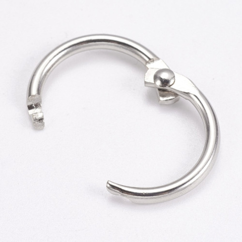 Kółka do albumów metalowe 10szt. 20x2mm Kółka do albumów metalowe 10szt. 20x2mm