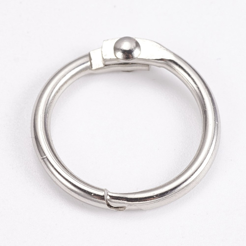 Kółka do albumów metalowe 10szt. 25x2mm Kółka do albumów metalowe 10szt. 25x2mm