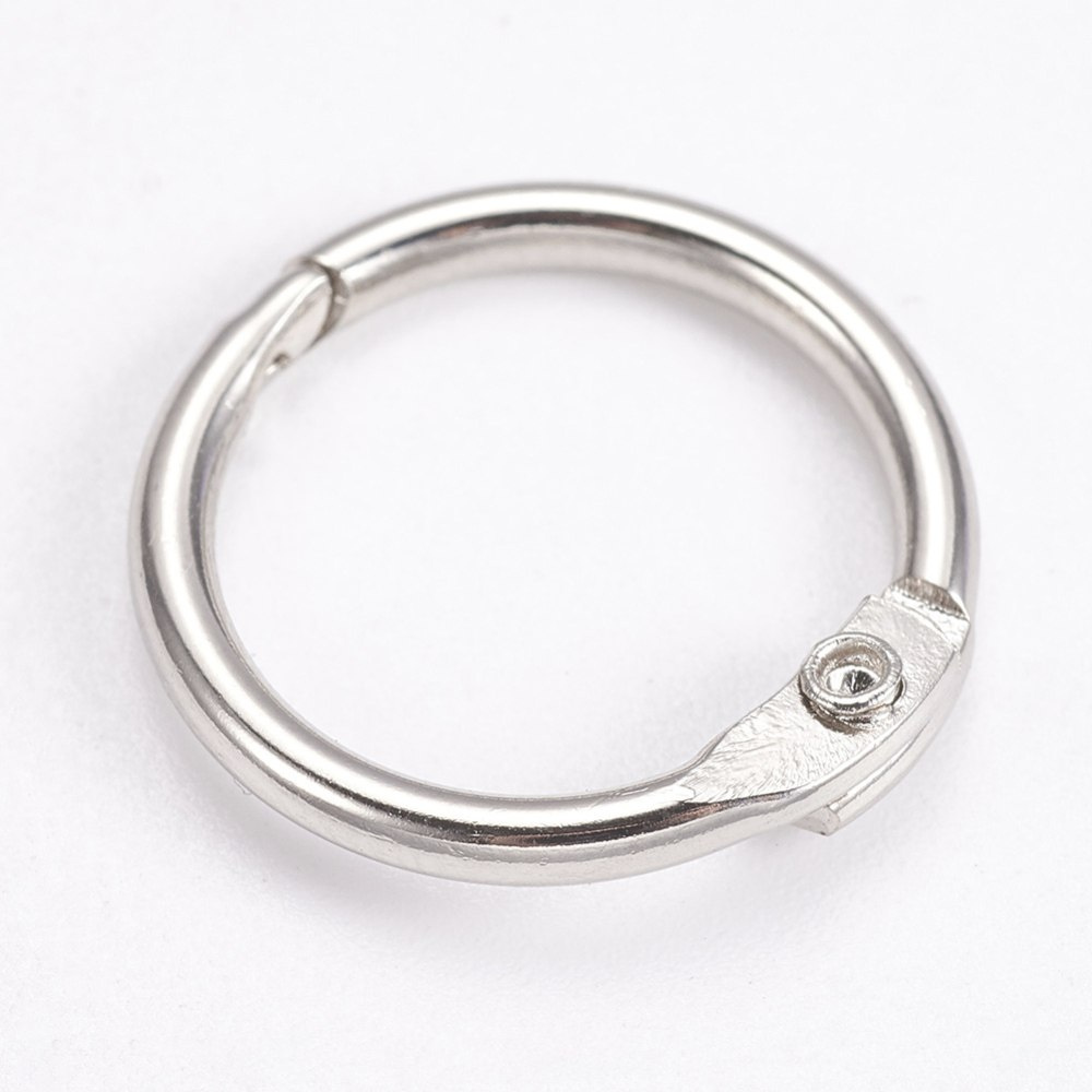 Kółka do albumów metalowe 10szt. 25x2mm Kółka do albumów metalowe 10szt. 25x2mm