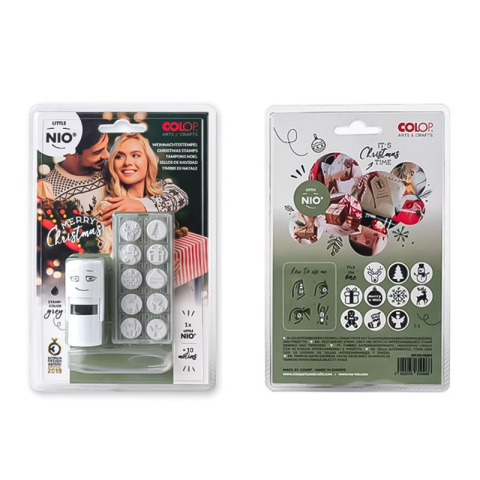 Pieczątka LITTLE NIO Święta - Bożenarodzenie 10 wzorów - samotuszująca