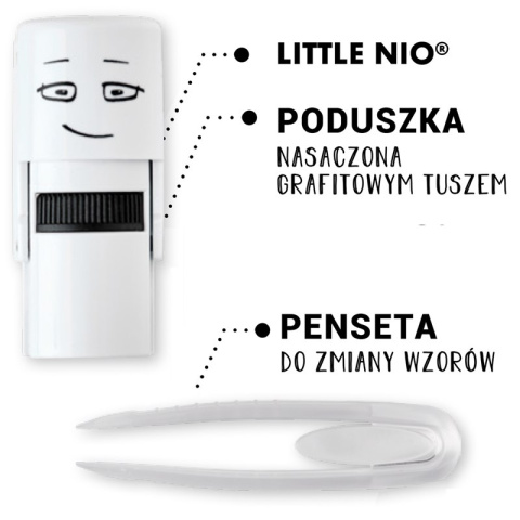 Pieczątka LITTLE NIO Święta - Bożenarodzenie 10 wzorów - samotuszująca