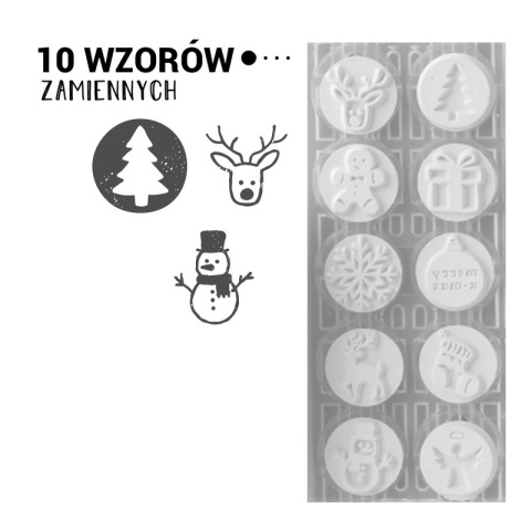 Pieczątka LITTLE NIO Święta - Bożenarodzenie 10 wzorów - samotuszująca