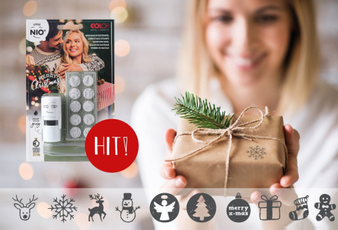 Pieczątka LITTLE NIO Święta - Bożenarodzenie 10 wzorów - samotuszująca