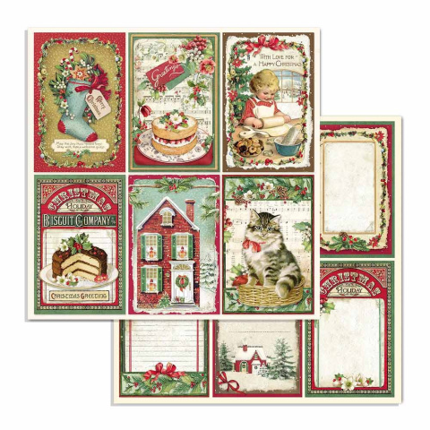 Stamperia Blok Papierów do scrapbookingu 20x20cm 10szt - CLASSIC CHRISTMAS Stamperia Blok Papierów do scrapbookingu 20x20cm 10szt - CLASSIC CHRISTMAS