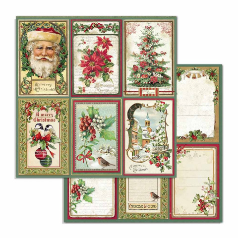 Stamperia Blok Papierów do scrapbookingu 20x20cm 10szt - CLASSIC CHRISTMAS Stamperia Blok Papierów do scrapbookingu 20x20cm 10szt - CLASSIC CHRISTMAS
