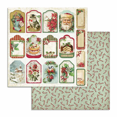Stamperia Blok Papierów do scrapbookingu 20x20cm 10szt - CLASSIC CHRISTMAS Stamperia Blok Papierów do scrapbookingu 20x20cm 10szt - CLASSIC CHRISTMAS