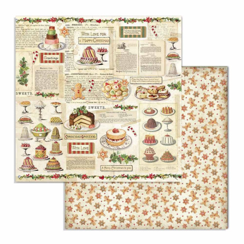 Stamperia Blok Papierów do scrapbookingu 20x20cm 10szt - CLASSIC CHRISTMAS Stamperia Blok Papierów do scrapbookingu 20x20cm 10szt - CLASSIC CHRISTMAS