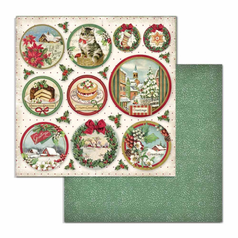 Stamperia Blok Papierów do scrapbookingu 20x20cm 10szt - CLASSIC CHRISTMAS Stamperia Blok Papierów do scrapbookingu 20x20cm 10szt - CLASSIC CHRISTMAS