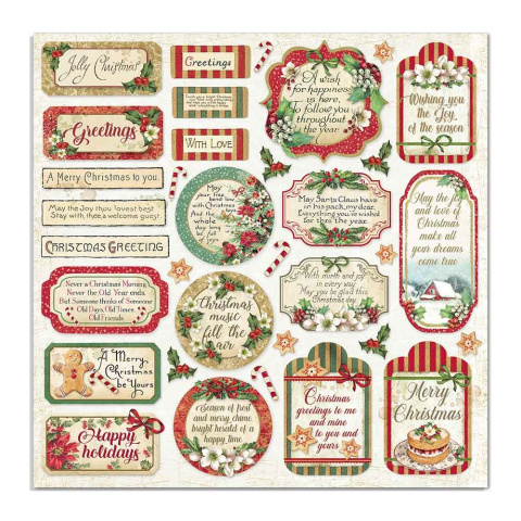 Stamperia Blok Papierów do scrapbookingu 20x20cm 10szt - CLASSIC CHRISTMAS Stamperia Blok Papierów do scrapbookingu 20x20cm 10szt - CLASSIC CHRISTMAS