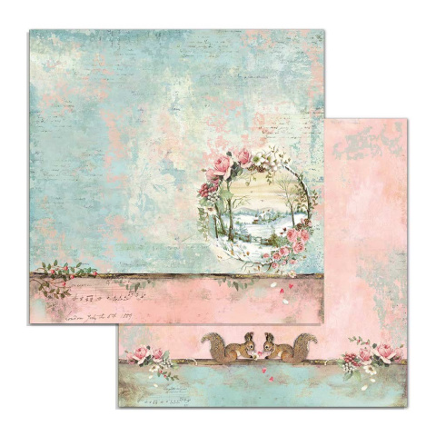 Stamperia Blok Papierów do scrapbookingu 20x20cm 10szt - Pink Christmas Stamperia Blok Papierów do scrapbookingu 20x20cm 10szt - Pink Christmas