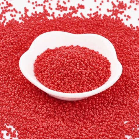 TOHO® czerwone koraliki 11/0 (2mm), 10g (ok. 820szt)