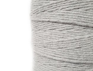 Bawełniany sznurek do makramy 2mm 300m, Szary