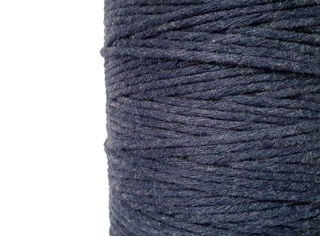 Bawełniany sznurek do makramy 5mm 100m, granatowy