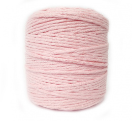 Bawełniany sznurek do makramy 3mm 200m, różowy babe pink