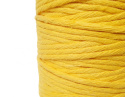 Bawełniany sznurek do makramy 5mm 100m, żółty