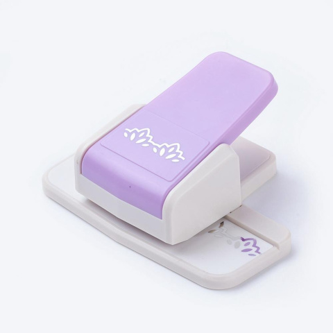 Dziurkacz ozdobny brzegowy, 12cm kolor jasny niebieski