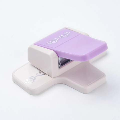 Dziurkacz ozdobny brzegowy, 12cm kolor turkusowy