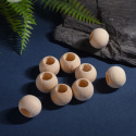 Koraliki do makramy / decoupage, koraliki drewniane surowe, 20szt. 20 mm