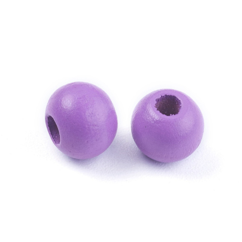 Koraliki drewniane, 100g (ok. 70szt.) kolorowe, mix