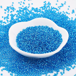 TOHO® niebieskie koraliki 11/0 (2mm), 5g (ok. 410szt)