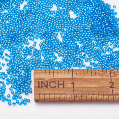 TOHO® niebieskie koraliki 11/0 (2mm), 5g (ok. 410szt) TOHO® niebieskie koraliki 11/0 (2mm), 5g (ok. 410szt)