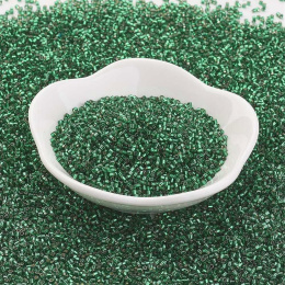 TOHO® zielone koraliki 15/0 (1,5mm), 5g (ok. 1078 szt)