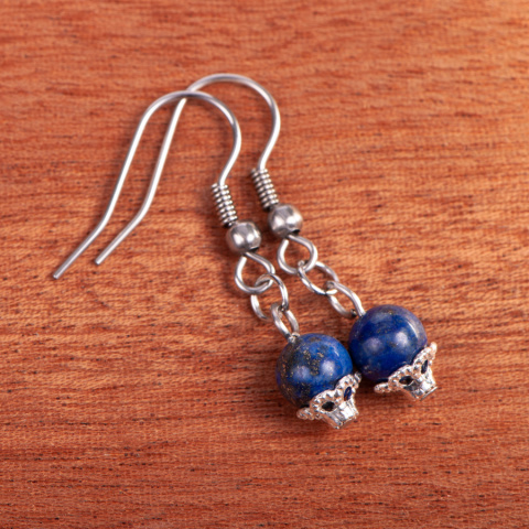 Kolczyki lapis lazuli 33mm handmade Kolczyki lapis lazuli 33mm handmade