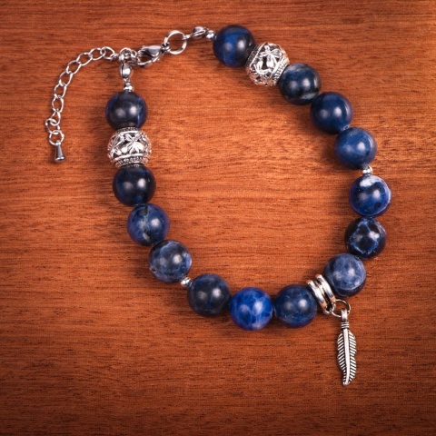 Bransoletka Sodalit, handmade