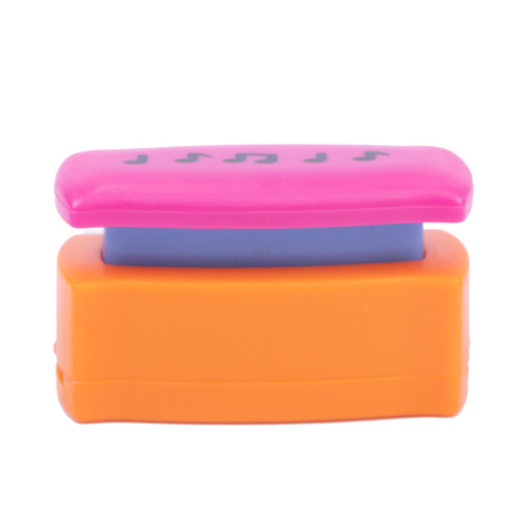 Brzegowy dziurkacz ozdobny nuty, 8x44mm, pomarańczowy