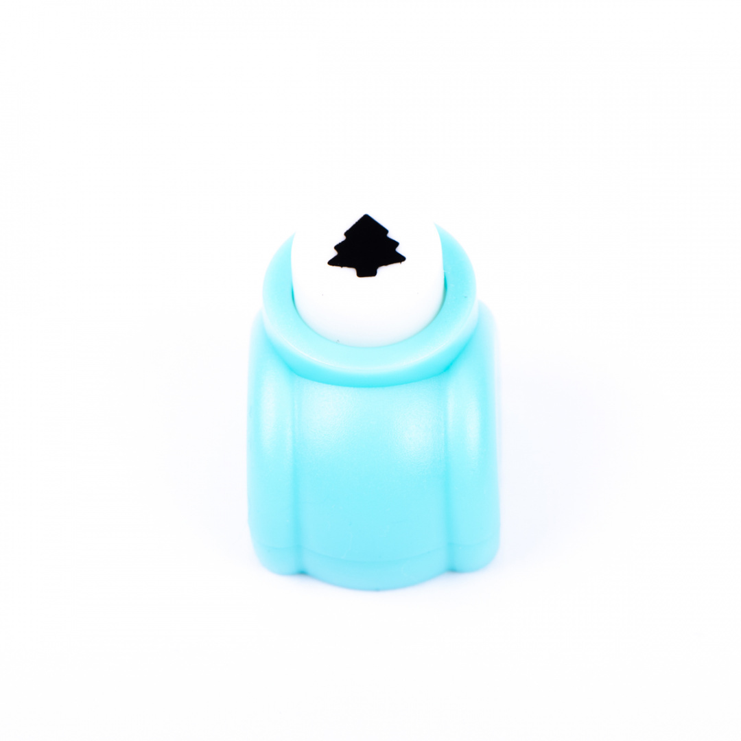 Dziurkacz ozdobny choinka, 8x8mm, kolor seledynowy Dziurkacz ozdobny choinka, 8x8mm, kolor seledynowy