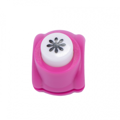 Dziurkacz ozdobny kwiat, 8mm, kolor różowy Dziurkacz ozdobny kwiat, 8mm, kolor różowy