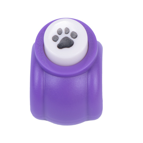 Dziurkacz ozdobny łapa, 8x8mm, kolor fioletowy