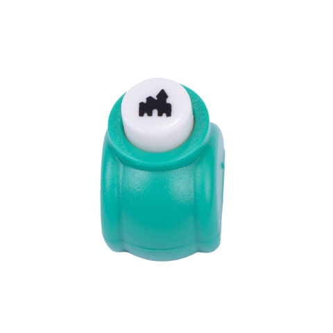 Dziurkacz ozdobny zamek, 7x7mm, kolor ciemnozielony Dziurkacz ozdobny zamek, 7x7mm, kolor ciemnozielony