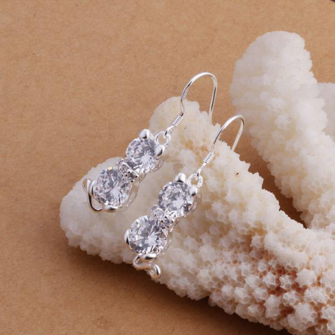 Kolczyki wiszące, Koty, Kolor srebrny, 3.5 x 1.0 cm