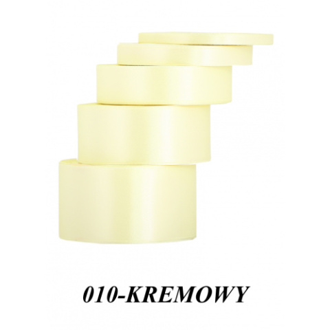 Satynowa wstążka kremowa 38mm, 32mb 120 Satynowa wstążka kremowa 38mm, 32mb 120