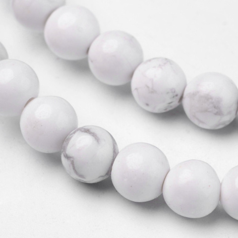 Howlit, Kula 6mm, 5 szt., Biały Howlit, Kula 6mm, 5 szt., Biały