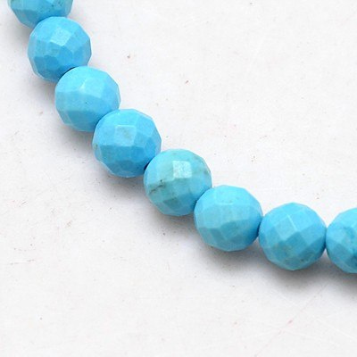 Howlit, koralik 3mm, 5 szt. fasetowy Howlit, koralik 3mm, 5 szt. fasetowy