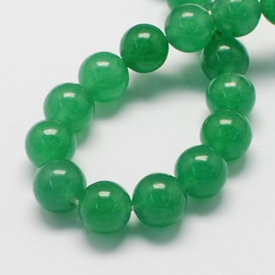 Jadeit, koraliki 10mm, 5 szt., zielony Jadeit, koraliki 10mm, 5 szt., zielony