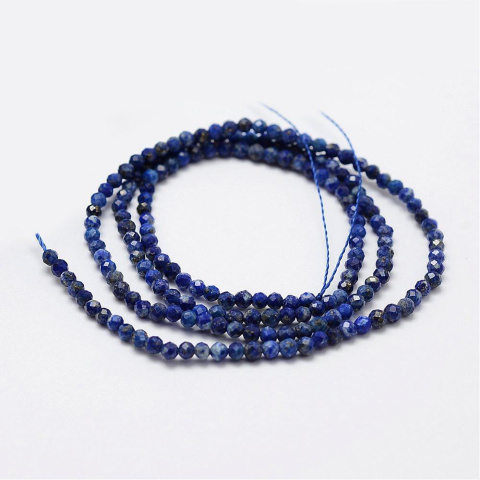 Lapis Lazuli, koralik 2mm, 5 szt. fasetowy Lapis Lazuli, koralik 2mm, 5 szt. fasetowy