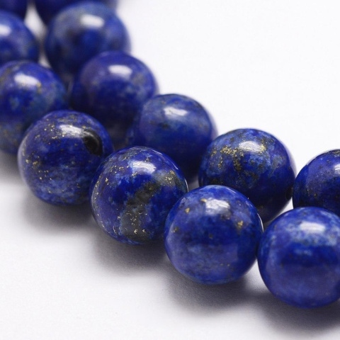 Lapis Lazuli, koraliki, kula 8mm, 5 szt.