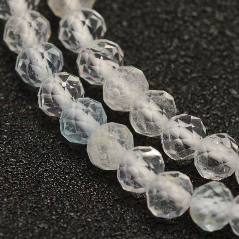 Topaz, koralik 3mm, 5 szt. fasetowy